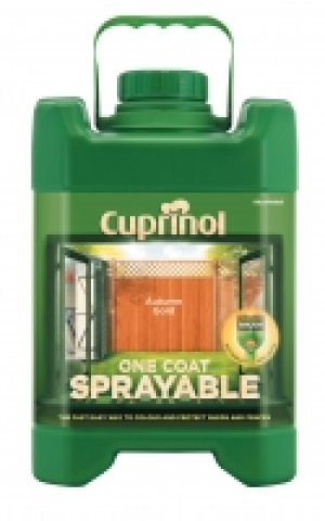 Cuprinol 1 Coat Sprayable Autumn Gold 5L &pound;17.99