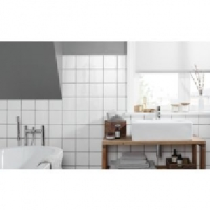 Wickes White Gloss Ceramic Wall Tile 150 x 150mm £4.94