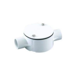 Wickes 2 Way Conduit Through Box White 20mm £1.19