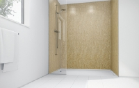 Wickes Sandstone Laminate 1200 x 900mm 2 Sided Shower Panel  £500.00