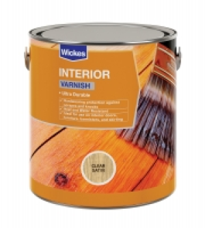 Wickes Professional Interior Varnish Clear Satin 750ml £13.99