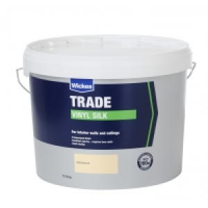 Wickes Trade Vinyl Silk Emulsion Paint Magnolia 10L £31.99