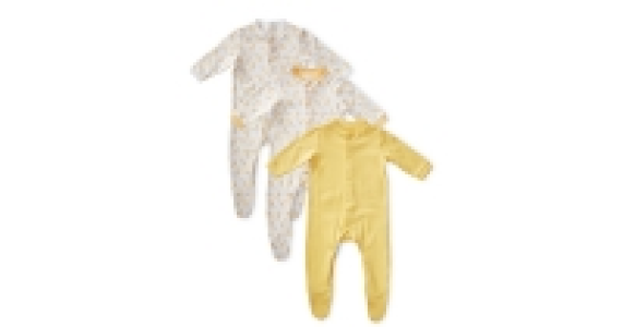Unisex Giraffe Sleepsuits 3-Pack