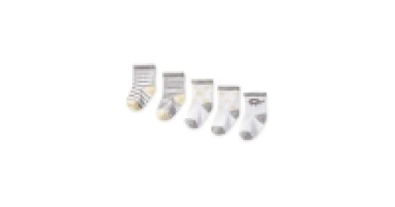 Elephant Print Baby Socks 5-Pack
