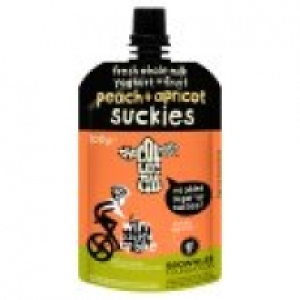 Peach & Apricot Suckies Yogurt Pouch £0.50
