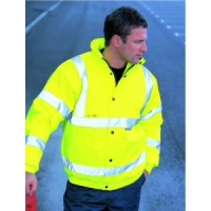 Wickes Class 3 High Visibility Bomber Jacket Yellow Large £31.99