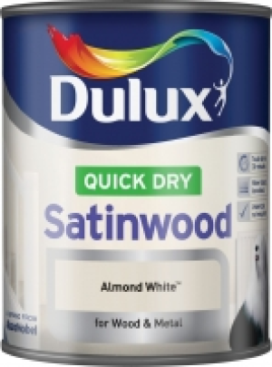 Dulux Quick Dry Satinwood Almond White 750ml £17.99
