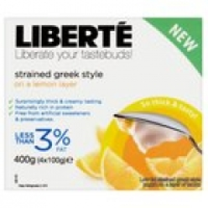 Liberte 3% Lemon Yogurts