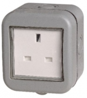 Masterplug IP55 13A Unswitched Socket 1 Gang WPB23 £5.49