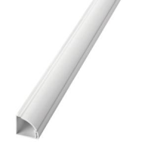 D-Line Self-Adhesive 1/4 Circle Floor Trim White 22x22mmx2m £5.99