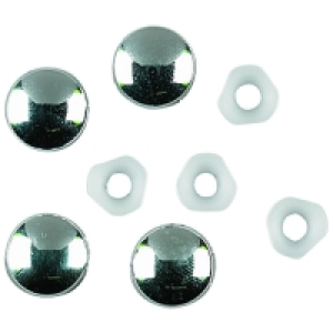 Wickes Chrome Plate Tops & Retain Washers Pack 4 £3.29