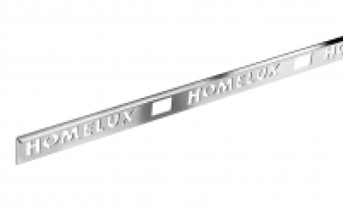 Homelux 6mm Metal Straight Edge Silver Effect Tile Trim £15.49