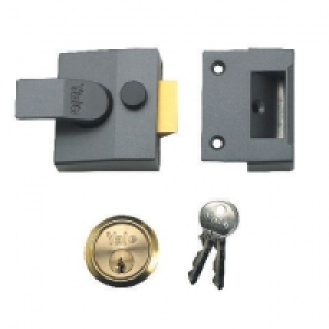 Yale P-85-DMG-PB-40 85 Deadlocking Nightlatch 40mm Grey / Br &pound;31.00