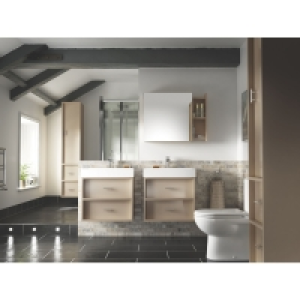 Wickes Alessano Storage Mirror Grey Gloss 600mm £112.50