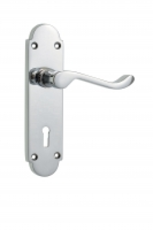 Wickes Vancouver Victorian Shaped Lock Handle Chrome Finish £16.49