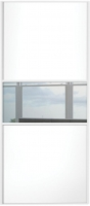 Wickes Sliding Wardrobe Door Fineline White Panel & Mirror 2 &pound;111.20