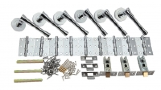 Wickes Bella Round Rose Handle Set Polished Chrome Finish 3  £59.99