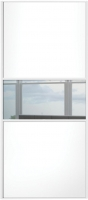 Wickes Sliding Wardrobe Door Fineline White Panel & Mirror 2 &pound;103.20