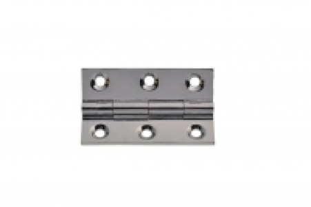 Wickes Butt Hinges Solid Brass Chrome Plated 51mm 2 Pack