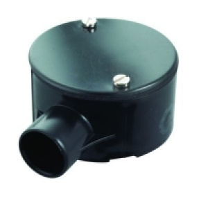 Wickes 1 Way Terminal Junction Box Black 25mm