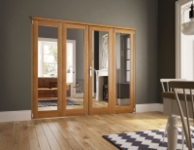 Wickes Newbury Internal Fold Flat 4 Door Set Oak Veneer 2007