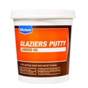 Wickes Glaziers Linseed Oil Putty Natural 2kg &pound;5.29