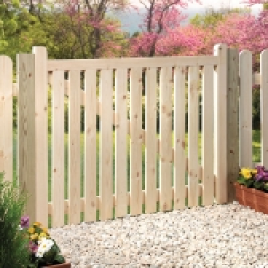 Wickes Softwood Timber Slatted Gate Kit 914 x 1206mm