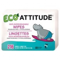 Ocado  Attitude Eco Baby Wipes 100% Biodegradable