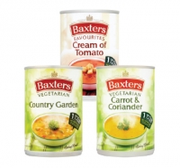 Budgens  Baxters Soup Tomato, Country Garden, Carrot & Coriander