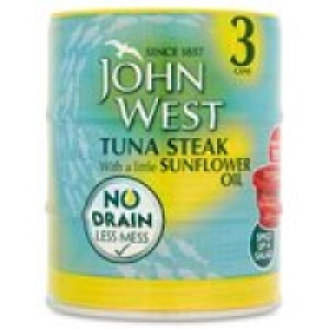 John West No Drain Tuna Steak in Sunflowe £3.00