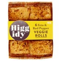 Morrisons  Higgidy Feta & Red Pepper Veggie Rolls 6 Pack