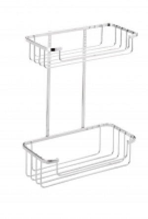 Croydex Rust Free Two Tier Cosmetic Basket