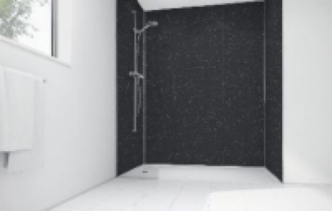 Wickes Black Sparkle Gloss Laminate 1200 x 900mm 2 Sided Sho £500.00