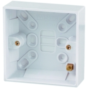 Wickes Pattress Box 1 Gang 25mm £0.85