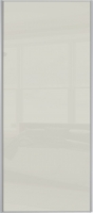 Wickes Sliding Wardrobe Door Silver Framed Single Panel Soft £79.99