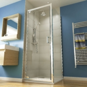 Wickes Square Pivot Semi Frameless Enclosure Chrome 760mm £325.00