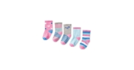 Bird Print Baby Socks 5-Pack £2.49