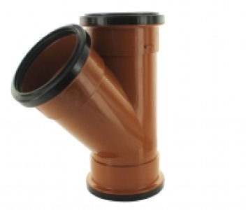 Wickes 110mm Terracotta 45 Deg Triple Socket Junction £13.99