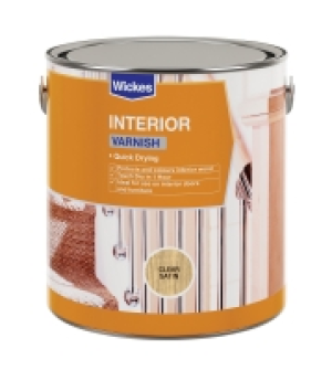 Wickes Quick Drying Interior Varnish Clear Satin 750ml £10.99