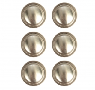 Wickes Ring Knobs Brushed Nickel Finish 35mm 6 Pack £13.99