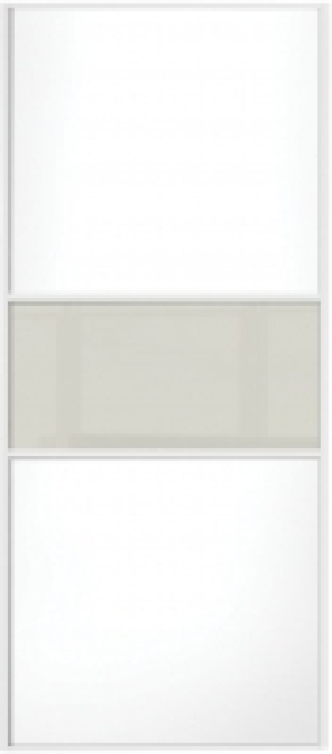 Wickes Sliding Wardrobe Door Fineline White Panel & Soft Whi £111.20