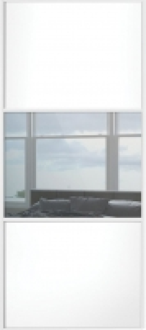 Wickes Sliding Wardrobe Door Wideline White Panel & Mirror 2 £103.20