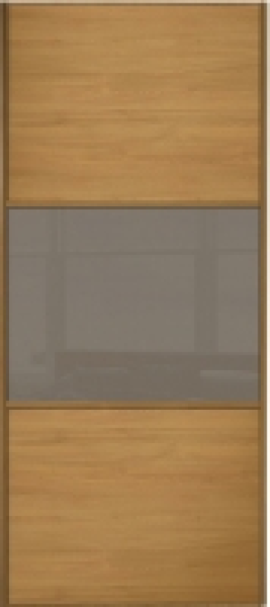 Wickes Sliding Wardrobe Door Wideline Oak Panel & Cappuccino