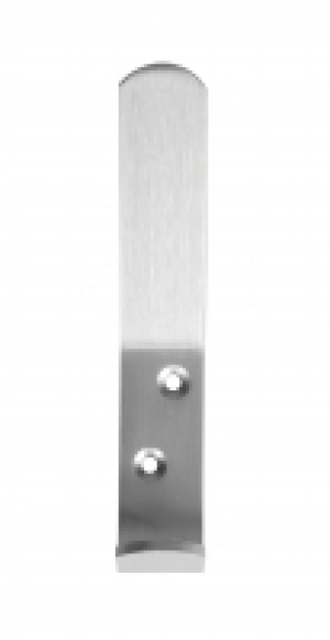 Wickes Large Single Robe Hook Aluminium 4 Pack
