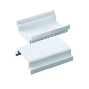 Wickes Mini Trunking Coupler White 38x16mm 2 Pack