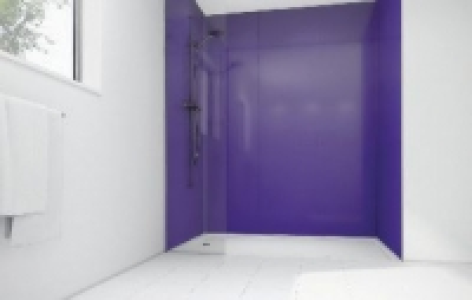 Wickes High Gloss Purple Laminate Panel 2400x585mm T&G