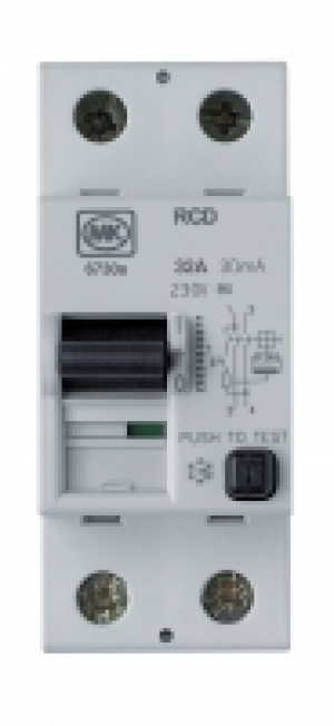 MK RCD Double Pole Two Module 32A 30mA £34.99