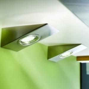 Wickes Wedge LED Kitchen Light Satin Stainless Steel 2 Pack £50.00