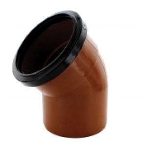 Wickes 110mm Terracotta Drain 45 Deg Single Socket Bend &pound;5.99