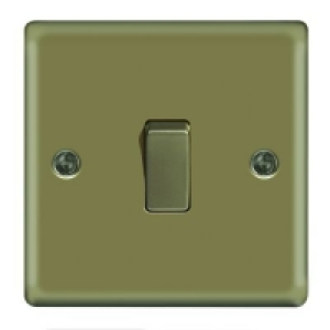 Wickes 10A Light Switch 1 Gang 2 Way Pearl Nickel Raised Pla £5.99